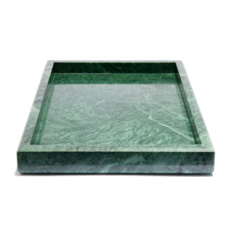 marmor tablett grün rechteckig mit Rahmen, echter Marmor, Schmucktablett, Badezimmer